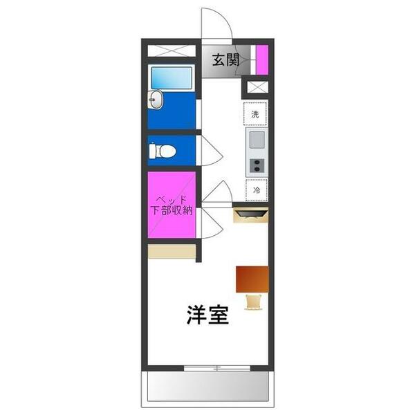 レオパレスいえぷり｜大阪府東大阪市長堂３丁目(賃貸アパート1K・4階・20.81㎡)の写真 その2