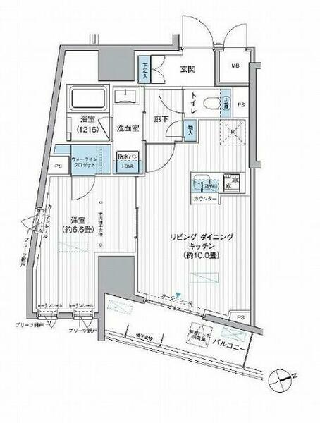 栖－すみか－浅草蔵前 801｜東京都台東区駒形１丁目(賃貸マンション1LDK・8階・42.49㎡)の写真 その2