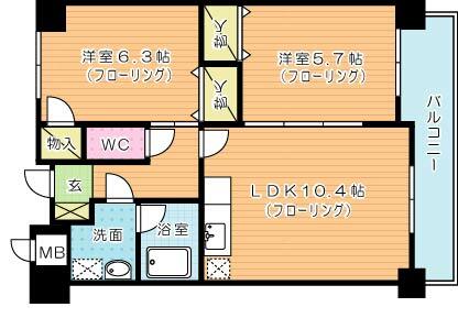 同じ建物の物件間取り写真 - ID:240028655344