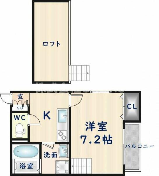 ヴィラソラーレ長瀬｜大阪府東大阪市小若江１丁目(賃貸アパート1K・2階・25.80㎡)の写真 その2