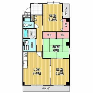 フローラ池上台 301｜愛知県名古屋市緑区池上台３丁目(賃貸マンション3LDK・3階・65.00㎡)の写真 その1