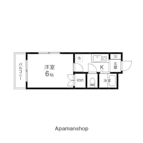 同じ建物の物件間取り写真 - ID:204004269283