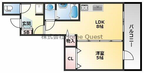 フウキレジデンス 204｜大阪府八尾市山本町南１丁目(賃貸マンション1LDK・2階・29.74㎡)の写真 その2