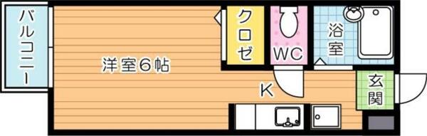 ルーチェ 202｜福岡県北九州市戸畑区小芝１丁目(賃貸アパート1K・2階・20.00㎡)の写真 その2