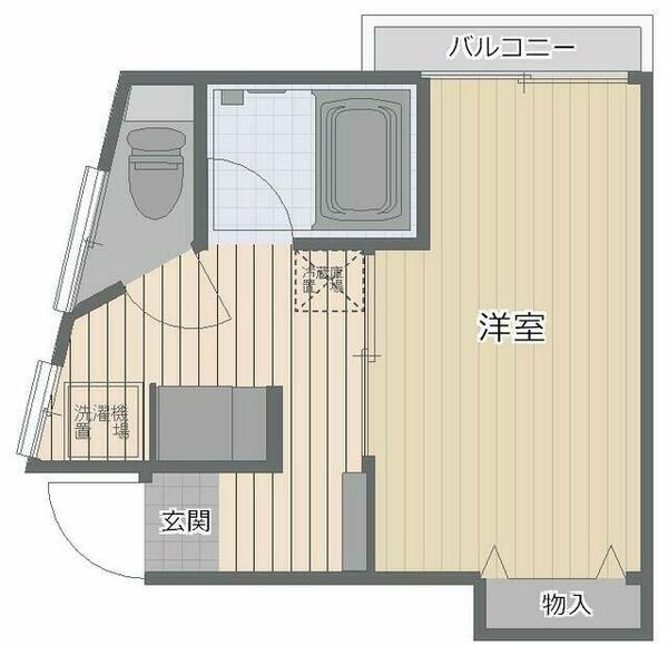 サンライズ湘南 203｜神奈川県茅ヶ崎市香川４丁目(賃貸アパート1K・2階・21.00㎡)の写真 その2