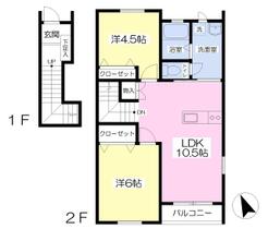 エルザⅠ番館 201 ｜ 千葉県習志野市大久保１丁目（賃貸アパート2LDK・2階・60.35㎡） その2