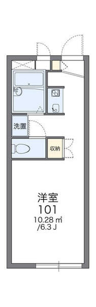 レオパレス梢　１３２１０　 101｜神奈川県厚木市三田３丁目(賃貸アパート1K・1階・20.37㎡)の写真 その2