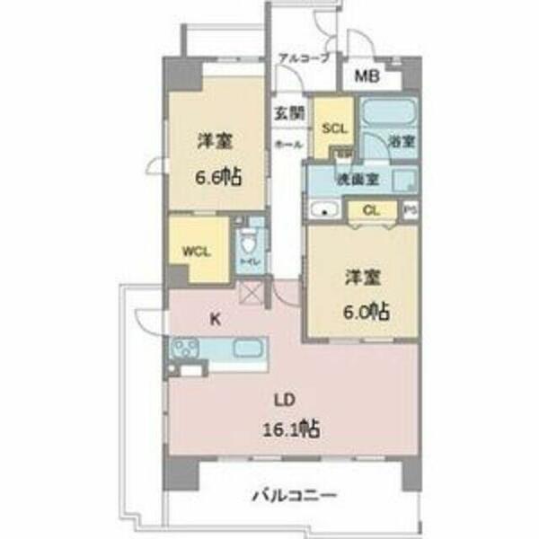 Ｅｐｏｃｈ　ＩＫＡＩ 301｜愛知県名古屋市瑞穂区八勝通２丁目(賃貸マンション2LDK・3階・66.59㎡)の写真 その2