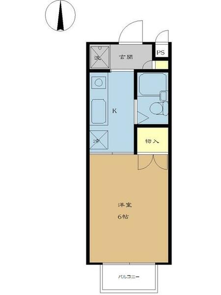 ワンビレッジ宮崎台 203｜神奈川県川崎市宮前区宮崎１丁目(賃貸アパート1K・2階・19.87㎡)の写真 その2