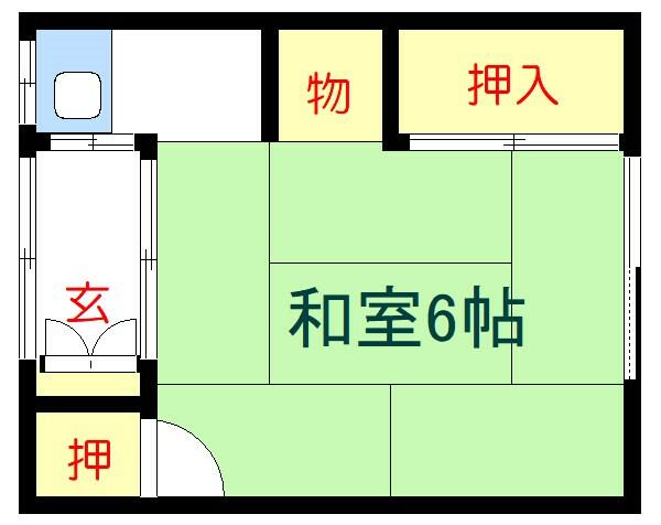 第一みどり荘｜東京都墨田区東向島５丁目(賃貸アパート1R・1階・16.00㎡)の写真 その2