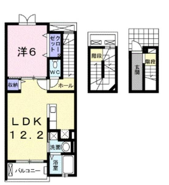 ラテル元町｜東京都清瀬市元町２丁目(賃貸アパート1LDK・3階・53.01㎡)の写真 その2