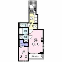 ベル　アルカンシエル 101 ｜ 愛知県岡崎市赤渋町字蔵西（賃貸アパート1SK・1階・34.01㎡） その2