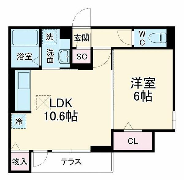 Ｐｒｅｎｄｒｅ 102｜神奈川県川崎市多摩区長尾２丁目(賃貸アパート1LDK・1階・40.30㎡)の写真 その2