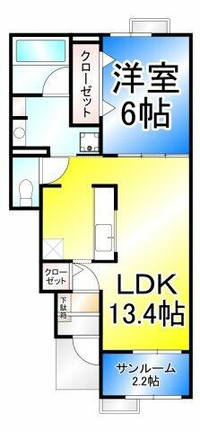 ルーチェ　Ⅱ 103｜長野県長野市大字富竹(賃貸アパート1LDK・1階・50.06㎡)の写真 その2