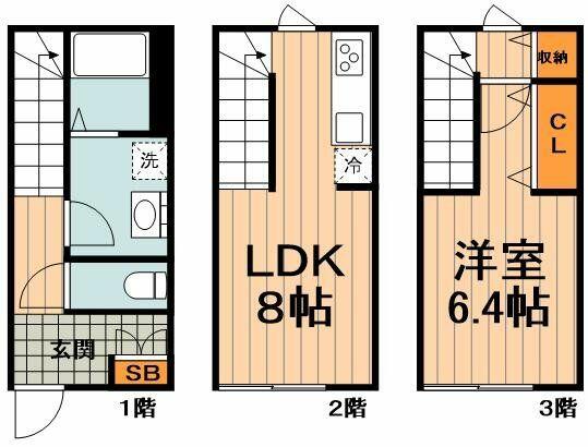 ＭＯＫ－ＴＥＲＲＡＣＥ志木 106｜埼玉県新座市東３丁目(賃貸アパート1LDK・1階・45.31㎡)の写真 その2