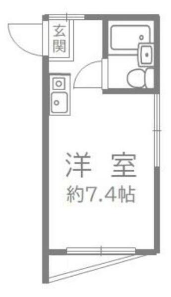 グリーンハウス｜東京都板橋区常盤台４丁目(賃貸アパート1R・2階・15.25㎡)の写真 その2