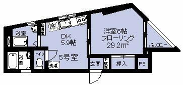 マルモトビル 305｜東京都国立市東１丁目(賃貸マンション1DK・3階・29.20㎡)の写真 その2