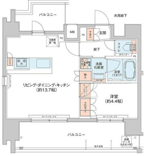 同じ建物の物件間取り写真 - ID:213100528523