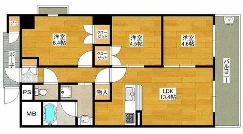 同じ建物の物件間取り写真 - ID:227082512897