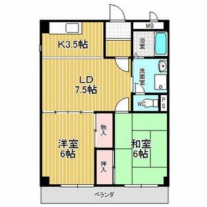 サンパレス緑ケ丘Ｃ 102｜愛知県名古屋市緑区若田１丁目(賃貸マンション2LDK・1階・51.03㎡)の写真 その2