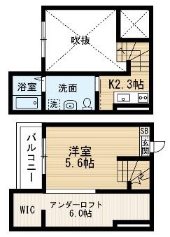 愛知県名古屋市天白区野並１丁目（アパート）の賃貸物件の間取り