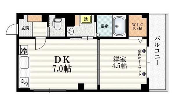 ＷＥＬＬ　ＩＣＨＩＮＯＳＥ十条 402｜東京都北区上十条１丁目(賃貸マンション1DK・4階・28.30㎡)の写真 その2