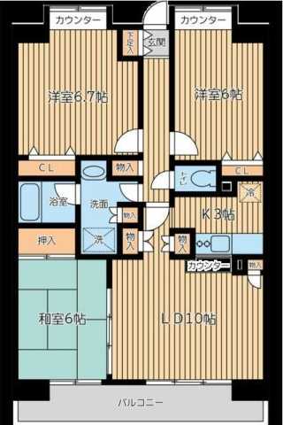 同じ建物の物件間取り写真 - ID:213100323377