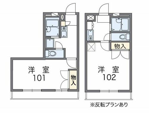 レオパレスピュアの間取り