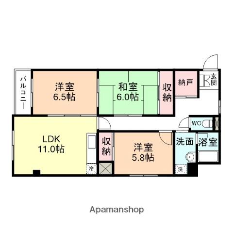 同じ建物の物件間取り写真 - ID:216001980601