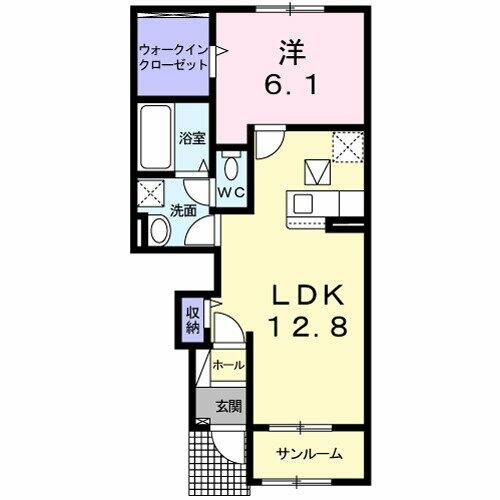 フォルティス　Ⅰ｜和歌山県橋本市隅田町上兵庫(賃貸アパート1LDK・1階・50.16㎡)の写真 その2