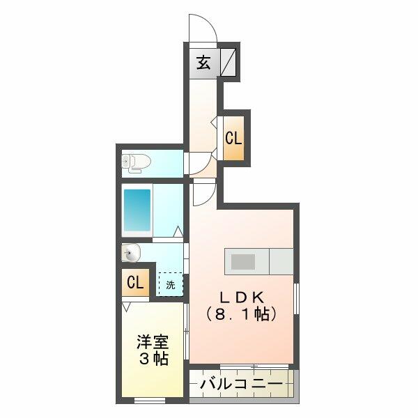 ステラ 101｜青森県八戸市諏訪２丁目(賃貸アパート1LDK・1階・32.27㎡)の写真 その2