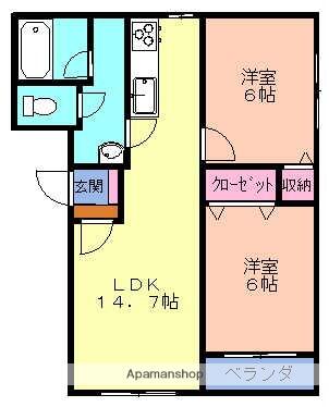 同じ建物の物件間取り写真 - ID:203000469849