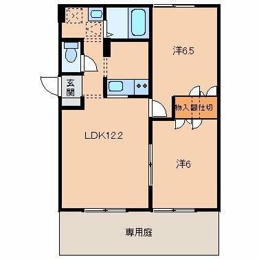 ル・シェール上兵庫｜和歌山県橋本市隅田町上兵庫(賃貸アパート2LDK・1階・52.17㎡)の写真 その2