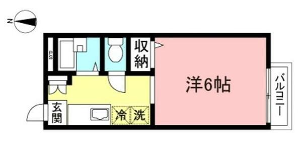 ベルデュール・ド・カワワ 102｜東京都八王子市下柚木(賃貸アパート1K・1階・20.46㎡)の写真 その2