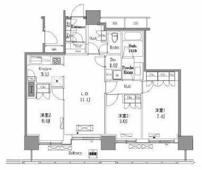 同じ建物の物件間取り写真 - ID:213103392489