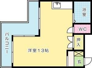 シティハイツ木町 402｜福岡県北九州市小倉北区木町２丁目(賃貸マンション1R・4階・31.35㎡)の写真 その2