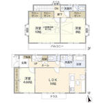 所沢市中新井３丁目住宅（０３０６４８）のイメージ