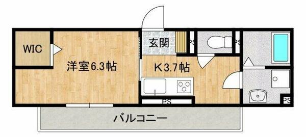 千葉県流山市おおたかの森北１丁目(賃貸アパート1K・1階・27.70㎡)の写真 その2