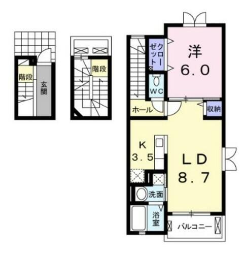 同じ建物の物件間取り写真 - ID:211046198971