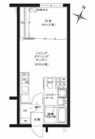 ＧＥＮＯＶＩＡ池袋 303｜東京都豊島区西池袋３丁目(賃貸マンション1LDK・3階・33.67㎡)の写真 その2