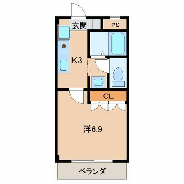 ソルヤード本町｜和歌山県和歌山市本町９丁目(賃貸マンション1K・2階・24.84㎡)の写真 その2