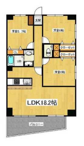 同じ建物の物件間取り写真 - ID:213102424249