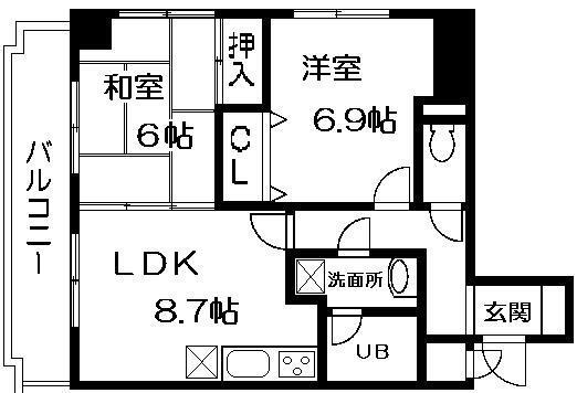 ルミエール 202｜神奈川県横浜市戸塚区戸塚町(賃貸マンション2LDK・2階・52.38㎡)の写真 その2