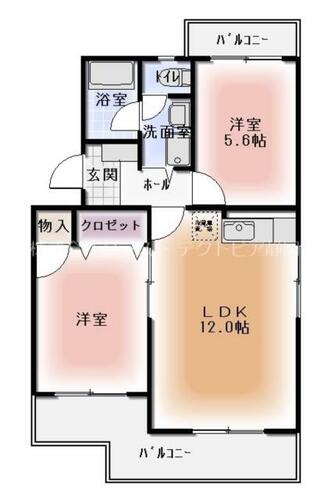 同じ建物の物件間取り写真 - ID:222016355882