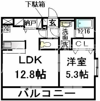 東京都八王子市館町(賃貸マンション1LDK・3階・42.07㎡)の写真 その2