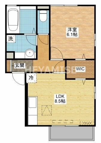 長崎県諫早市真崎町(賃貸アパート1LDK・1階・40.30㎡)の写真 その2