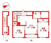 横浜市保土ケ谷区保土ケ谷町１丁目 2階建 築8年のイメージ