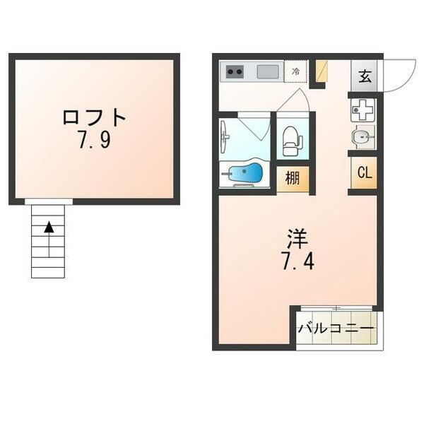 Ｍｓ　Ｈｏｕｓｅ｜大阪府箕面市船場西３丁目(賃貸マンション1K・2階・24.93㎡)の写真 その2