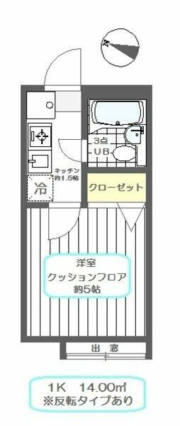 東京都足立区皿沼２丁目(賃貸アパート1K・2階・14.00㎡)の写真 その2