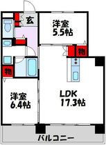 ボヌール博多 801 ｜ 福岡県福岡市博多区博多駅南２丁目（賃貸マンション2LDK・8階・62.79㎡） その2